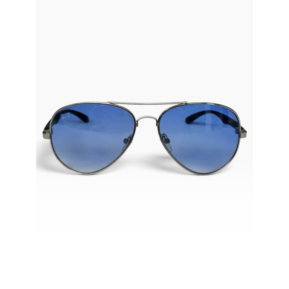 Ray-Ban RB8313 Carbon Fiber Aviator Sunglasses Blue Mirror  Lens 67-14 Italy